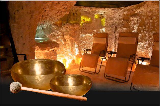 Klangschalen-Event in der Salzgrotte